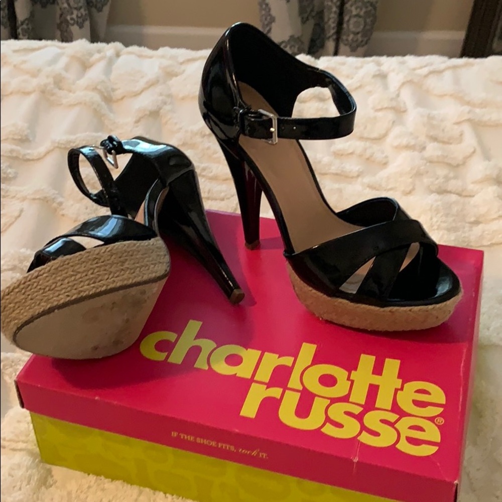 Charlotte Russe Black heels, size 9